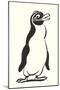 Cartoon Penguin-null-Mounted Art Print