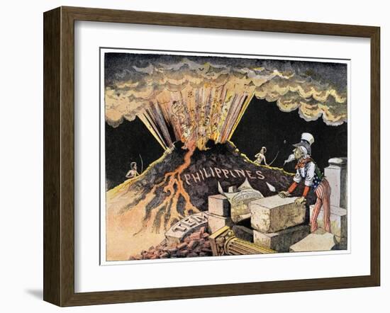 Cartoon: Philippines, 1899-null-Framed Giclee Print