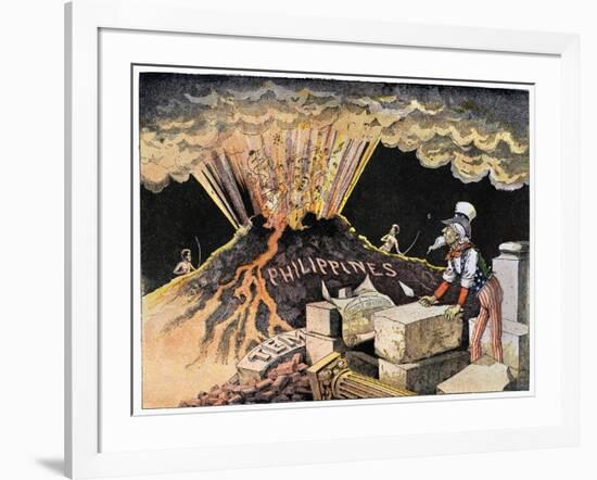 Cartoon: Philippines, 1899-null-Framed Giclee Print