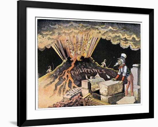 Cartoon: Philippines, 1899-null-Framed Giclee Print