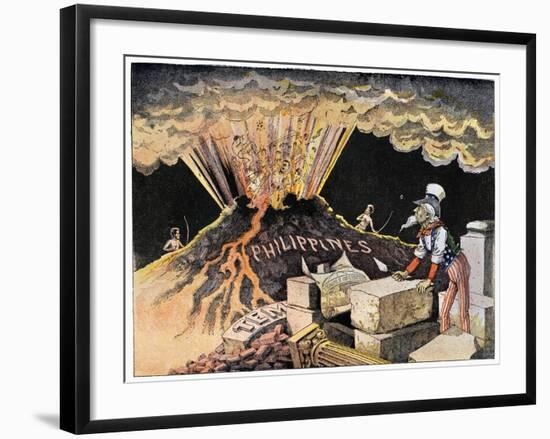 Cartoon: Philippines, 1899-null-Framed Giclee Print