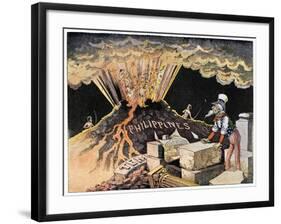 Cartoon: Philippines, 1899-null-Framed Giclee Print