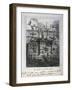 Cartoon Proposal to Rebuild the Hotel De Ville under Water to Prevent Fire, Paris Commune, 1871-null-Framed Giclee Print