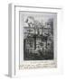 Cartoon Proposal to Rebuild the Hotel De Ville under Water to Prevent Fire, Paris Commune, 1871-null-Framed Giclee Print
