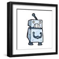 Cartoon Robot-lineartestpilot-Framed Art Print
