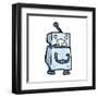 Cartoon Robot-lineartestpilot-Framed Art Print