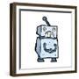 Cartoon Robot-lineartestpilot-Framed Art Print