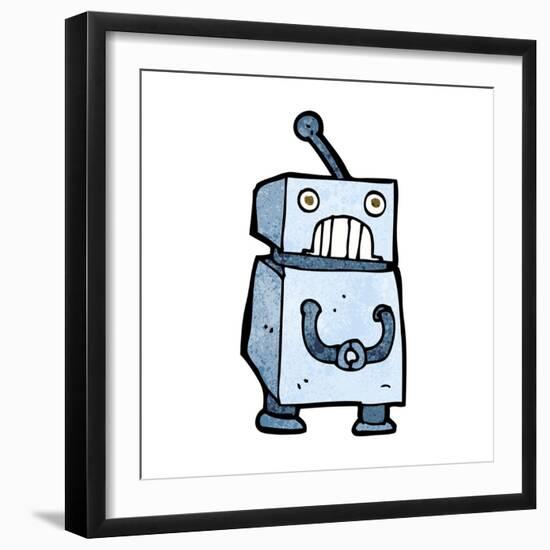 Cartoon Robot-lineartestpilot-Framed Art Print