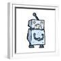 Cartoon Robot-lineartestpilot-Framed Art Print