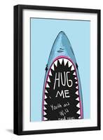 Cartoon Shark for Kids Clothing-yusuf doganay-Framed Art Print