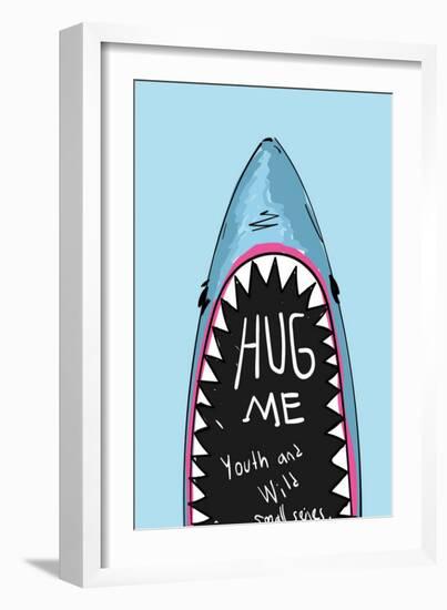 Cartoon Shark for Kids Clothing-yusuf doganay-Framed Art Print