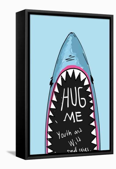 Cartoon Shark for Kids Clothing-yusuf doganay-Framed Stretched Canvas