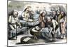 Cartoon Showing “The Dead, the Dying and the Estropies of Real Estate Credit in the Union Pacific H-null-Mounted Giclee Print