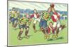 Cartoon Soccer Game-null-Mounted Art Print