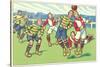 Cartoon Soccer Game-null-Stretched Canvas