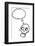 Cartoon Spooky Graffiti Style Skull-lineartestpilot-Framed Photographic Print