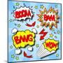 Cartoon Text Explosions-antimartina-Mounted Art Print