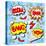 Cartoon Text Explosions-antimartina-Stretched Canvas