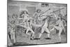 Cartoon: The Fight on the Floor of Congress Between Matthew Lyon and Roger Griswold, 1798-null-Mounted Giclee Print