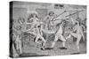 Cartoon: The Fight on the Floor of Congress Between Matthew Lyon and Roger Griswold, 1798-null-Stretched Canvas