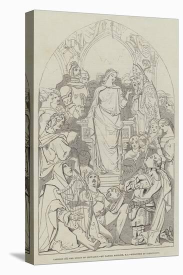 Cartoon, the Spirit of Chivalry-Daniel Maclise-Stretched Canvas