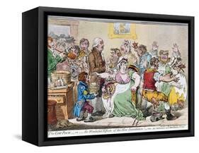 Cartoon: Vaccination, 1802-James Gillray-Framed Stretched Canvas