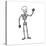 Cartoon Waving Skeleton-lineartestpilot-Stretched Canvas