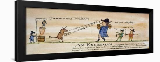 Cartoon: Whiskey Tax, 1794-null-Framed Giclee Print