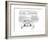 Cartoon-David Sipress-Framed Premium Giclee Print