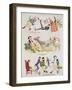 Cartoons of Mr. Pickwick from 'Holly Leaves'-Henry Harris-Framed Giclee Print