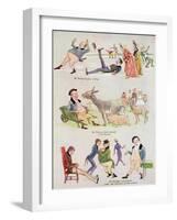 Cartoons of Mr. Pickwick from 'Holly Leaves'-Henry Harris-Framed Giclee Print