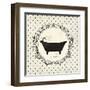 Cartouche Bath-Emily Adams-Framed Art Print