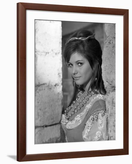 Cartouche by PhilippedeBroca with Claudia Cardinale, 1962 (b/w photo)-null-Framed Photo