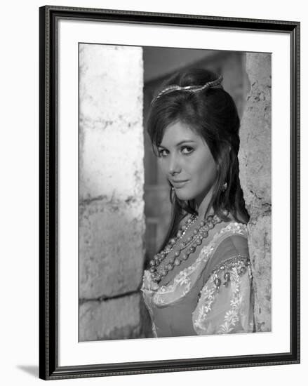 Cartouche by PhilippedeBroca with Claudia Cardinale, 1962 (b/w photo)-null-Framed Photo