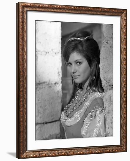 Cartouche by PhilippedeBroca with Claudia Cardinale, 1962 (b/w photo)-null-Framed Photo