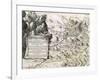 Cartouche from a Map of the Cevennes Region, 1703-null-Framed Giclee Print