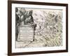 Cartouche from a Map of the Cevennes Region, 1703-null-Framed Giclee Print