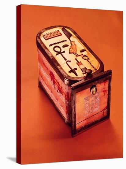 Cartouche-Shaped Box, from the Tomb of Tutankhamun, New Kingdom-Egyptian 18th Dynasty-Stretched Canvas