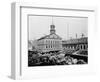 Carts and Wagons in Front of Faneuil Hall-null-Framed Photographic Print