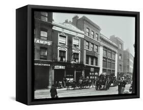 Carts Outside the Sundial Public House, Goswell Road, London, 1900-null-Framed Stretched Canvas