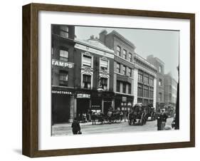 Carts Outside the Sundial Public House, Goswell Road, London, 1900-null-Framed Premium Photographic Print