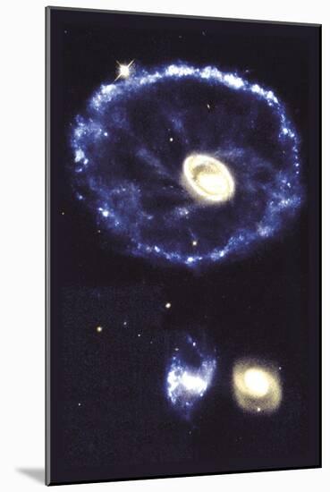 Cartwheel Galaxy-null-Mounted Art Print