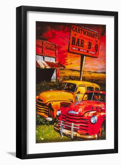 Cartwrights BBQ-John Roy-Framed Giclee Print