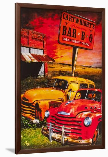 Cartwrights BBQ-John Roy-Framed Giclee Print