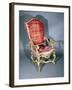 Carved and Gilt Walnut Venetian Armchair, Italy, 17th-18th Century-null-Framed Giclee Print