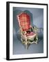 Carved and Gilt Walnut Venetian Armchair, Italy, 17th-18th Century-null-Framed Giclee Print