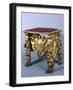 Carved and Gilt Wood Stool, 1696-Francesco and Antonio Corbarelli-Framed Giclee Print