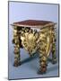 Carved and Gilt Wood Stool, 1696-Francesco and Antonio Corbarelli-Mounted Giclee Print