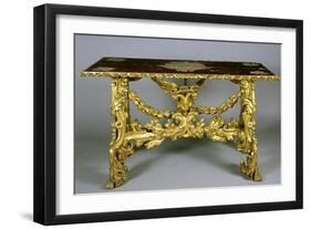 Carved and Gilt Wood Table, 1696-Francesco Podesti-Framed Giclee Print