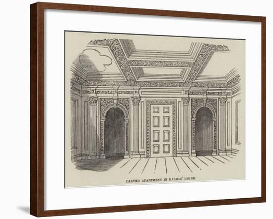 Carved Apartment in Balmes' House-null-Framed Giclee Print